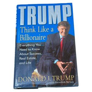 Trump Think Like A Billionaire Book HC DJ 2004 First Edition President USA